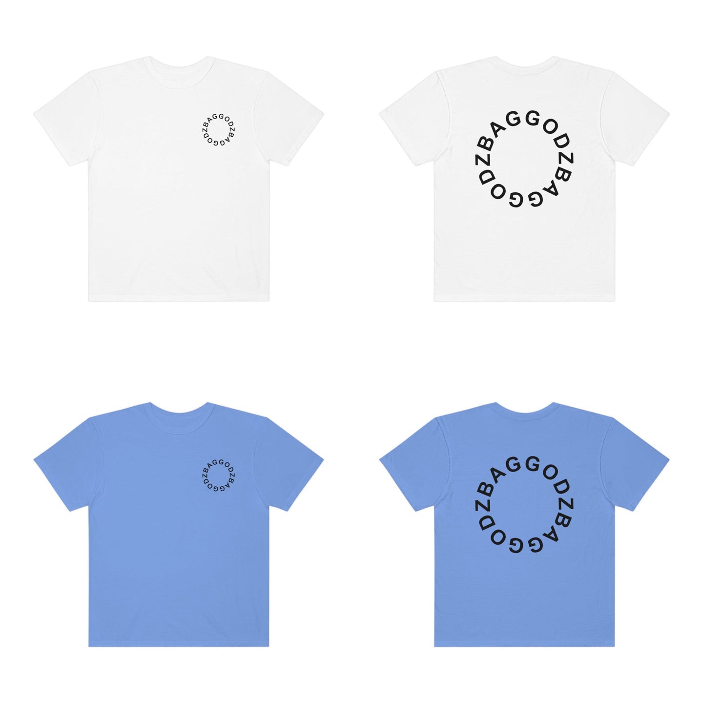 BG Cornhole Circle BagGodz Unisex Comfort Color Tee - Multiple Colors