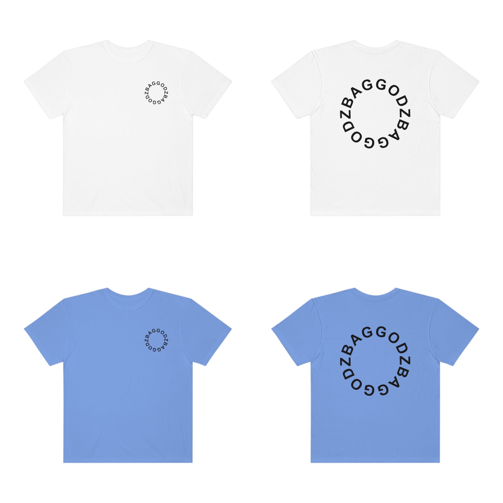 BG Cornhole Circle BagGodz Unisex Comfort Color Tee - Multiple Colors