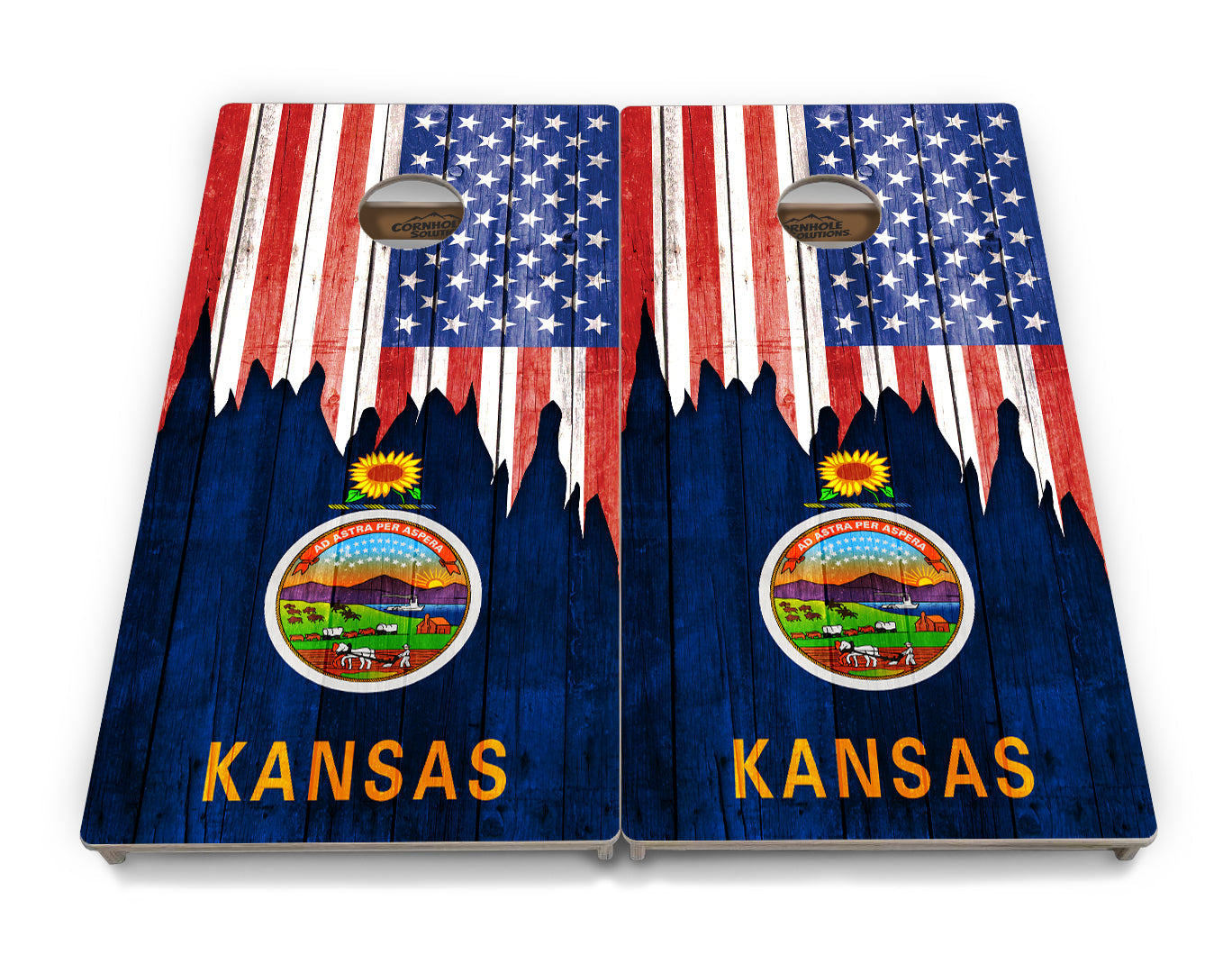 State Flags Hawaii to Maryland Cornhole Boards - Professional Tournament Series