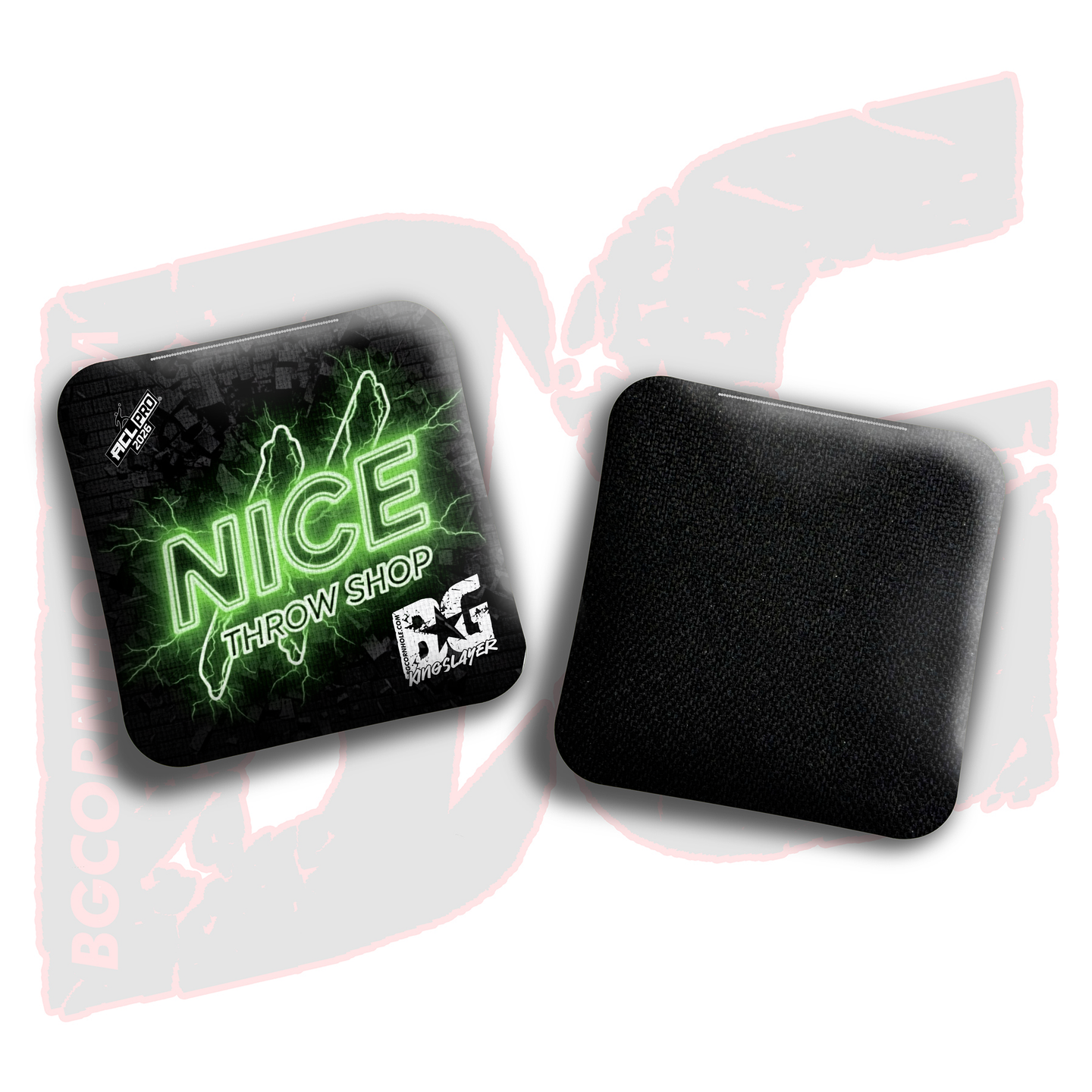 2026 Multiple Bag Models "Nice Throw Shop" Collab - ACL Pro Stamped Cornhole Bags - SET OF 4 BAGS