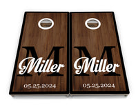 Wedding Name Letter Cornhole Boards - Professional Tournament Series