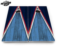 Team Color Triangle Cornhole Boards - Pro Solution Lite Series