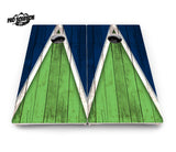 Team Color Triangle Cornhole Boards - Pro Solution Lite Series