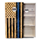 Light Wood Blue/Red Line Flag Cornhole Boards - Professional Tournament Series