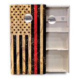 Light Wood Blue/Red Line Flag Cornhole Boards - Professional Tournament Series