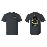 Black Flag Cornhole Logo T-Shirt : Front / Back