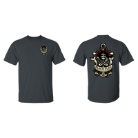 Black Flag Cornhole Logo T-Shirt : Front / Back