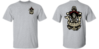 Black Flag Cornhole Logo T-Shirt : Front / Back