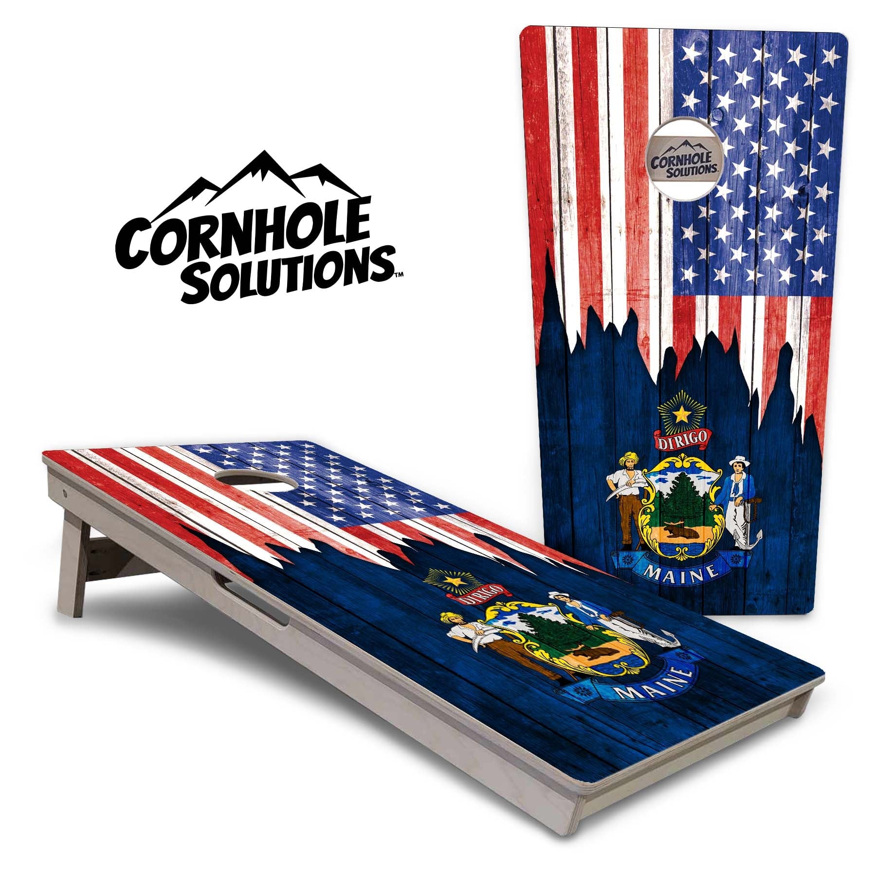 State Flags Hawaii to Maryland Cornhole Boards - Professional Tournament Series