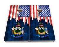 State Flags Hawaii to Maryland Cornhole Boards - Professional Tournament Series