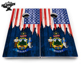 State Flag Designs Hawaii to Maryland Cornhole Boards - Pro Solution Elite Series