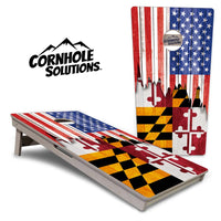 State Flags Hawaii to Maryland Cornhole Boards - Professional Tournament Series