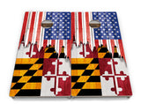 State Flags Hawaii to Maryland Cornhole Boards - Professional Tournament Series
