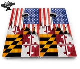 State Flag Designs Hawaii to Maryland Cornhole Boards - Pro Solution Elite Series