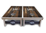 Wood Wreath Letter Cornhole Boards - Professional Tournament Series