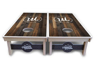 Wood Wreath Letter Cornhole Boards - Professional Tournament Series