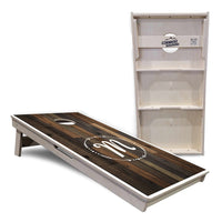 Wood Wreath Letter Cornhole Boards - Professional Tournament Series