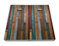 Metallic Wood Planks Cornhole Boards - Professional Tournament Series