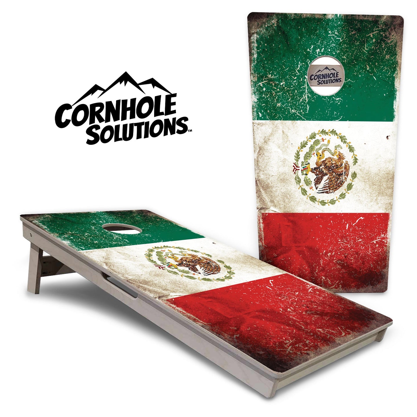Mexico Flag Cornhole Boards - Professional Tournament Series