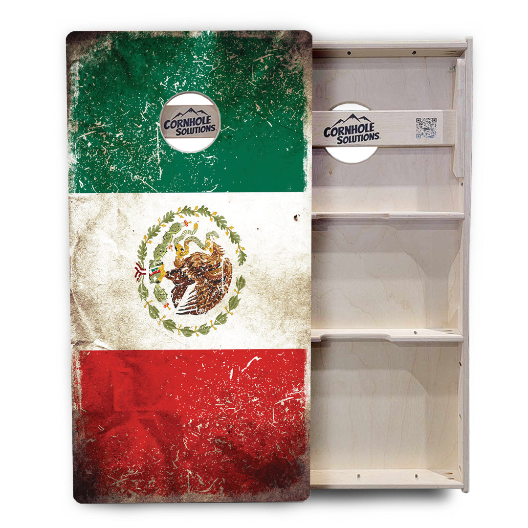 Mexico Flag Cornhole Boards - Professional Tournament Series