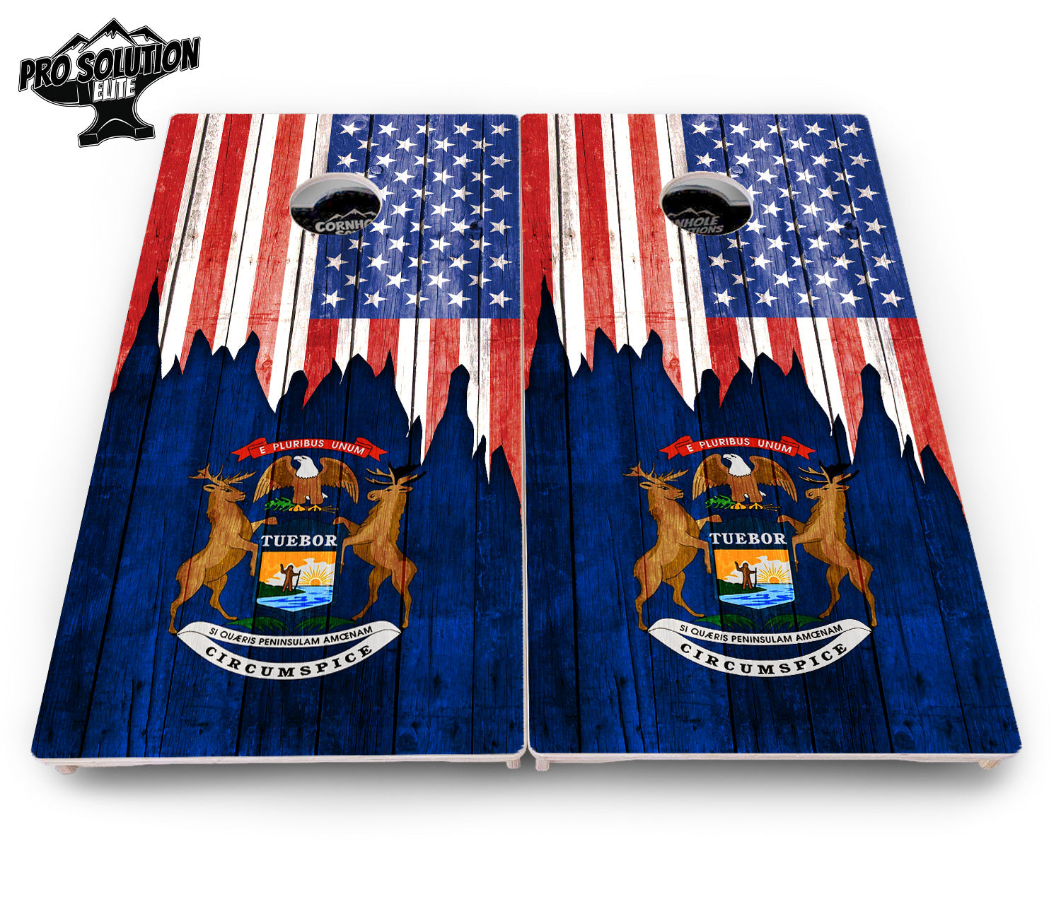 State Flag Designs Massachusetts to New Jersey Cornhole Boards - Pro Solution Elite Series