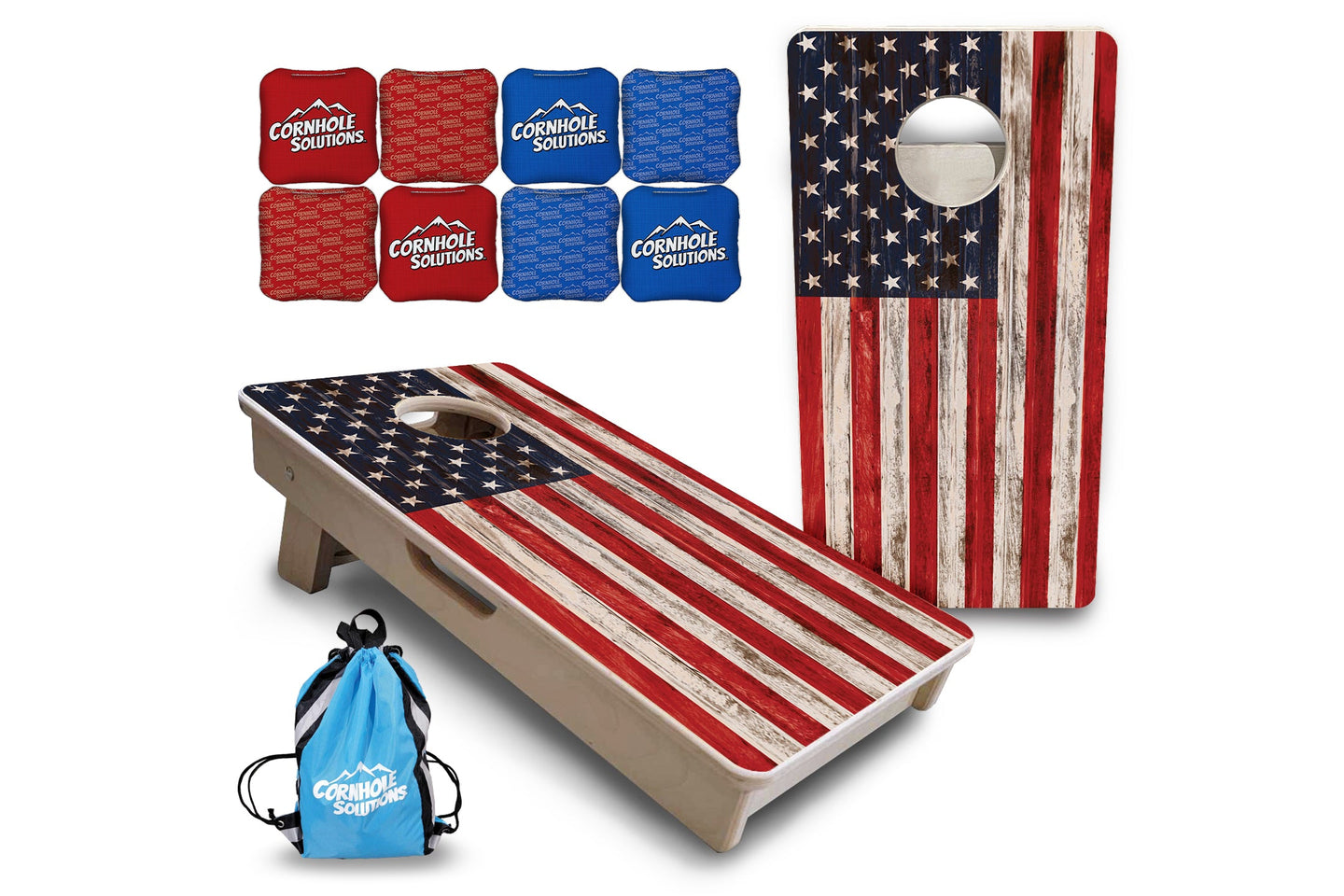 Mini Cornhole Boards - Antique Flag