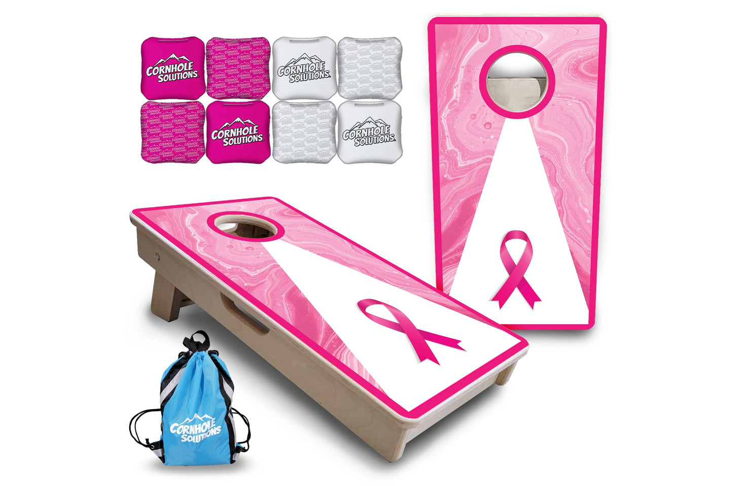 Mini Cornhole Boards - Cancer Awareness