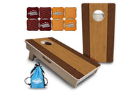 Mini Cornhole Boards - Brown Two Tone Planks