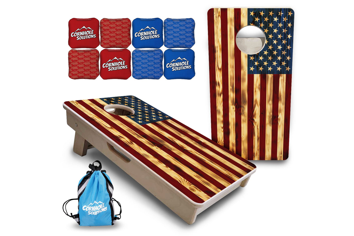 Mini Cornhole Boards - Burnt Color Flag