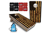 Mini Cornhole Boards - 4" holes - Burnt Flag
