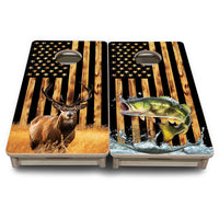 Mini Cornhole Boards - Colorful Deer & Fish