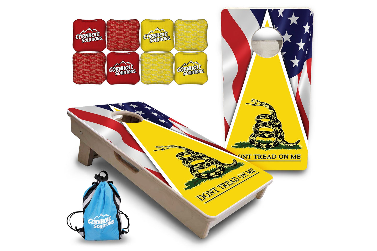 Mini Cornhole Boards - DTOM Yellow Triangle
