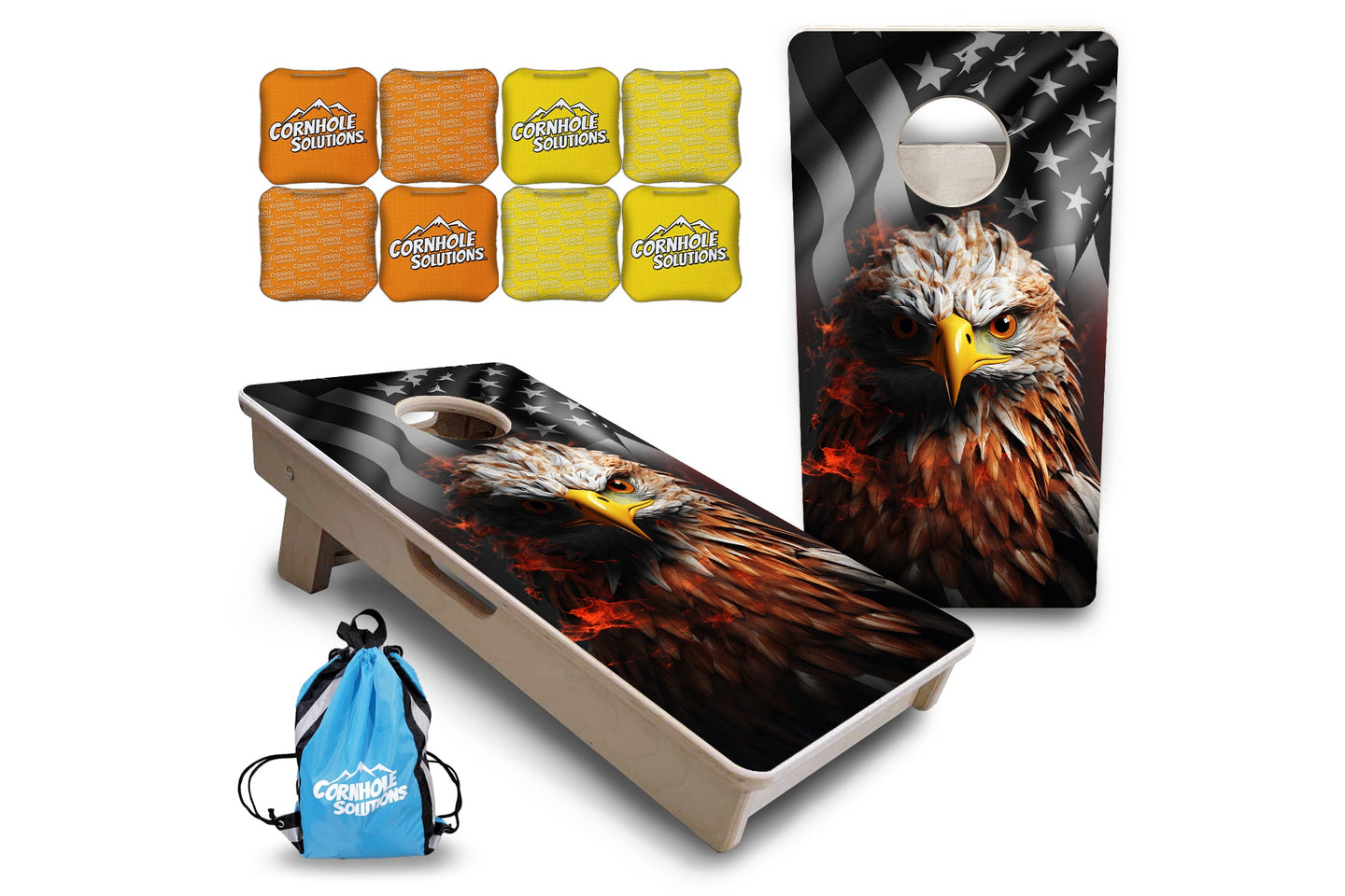 Mini Cornhole Boards - Fire Eagle