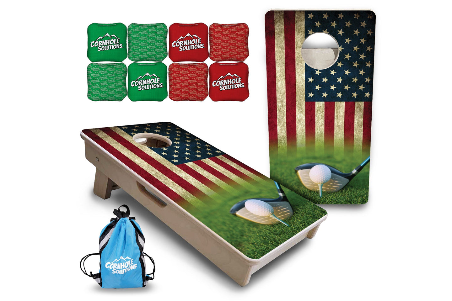 Mini Cornhole Boards - Golf Tee Flag