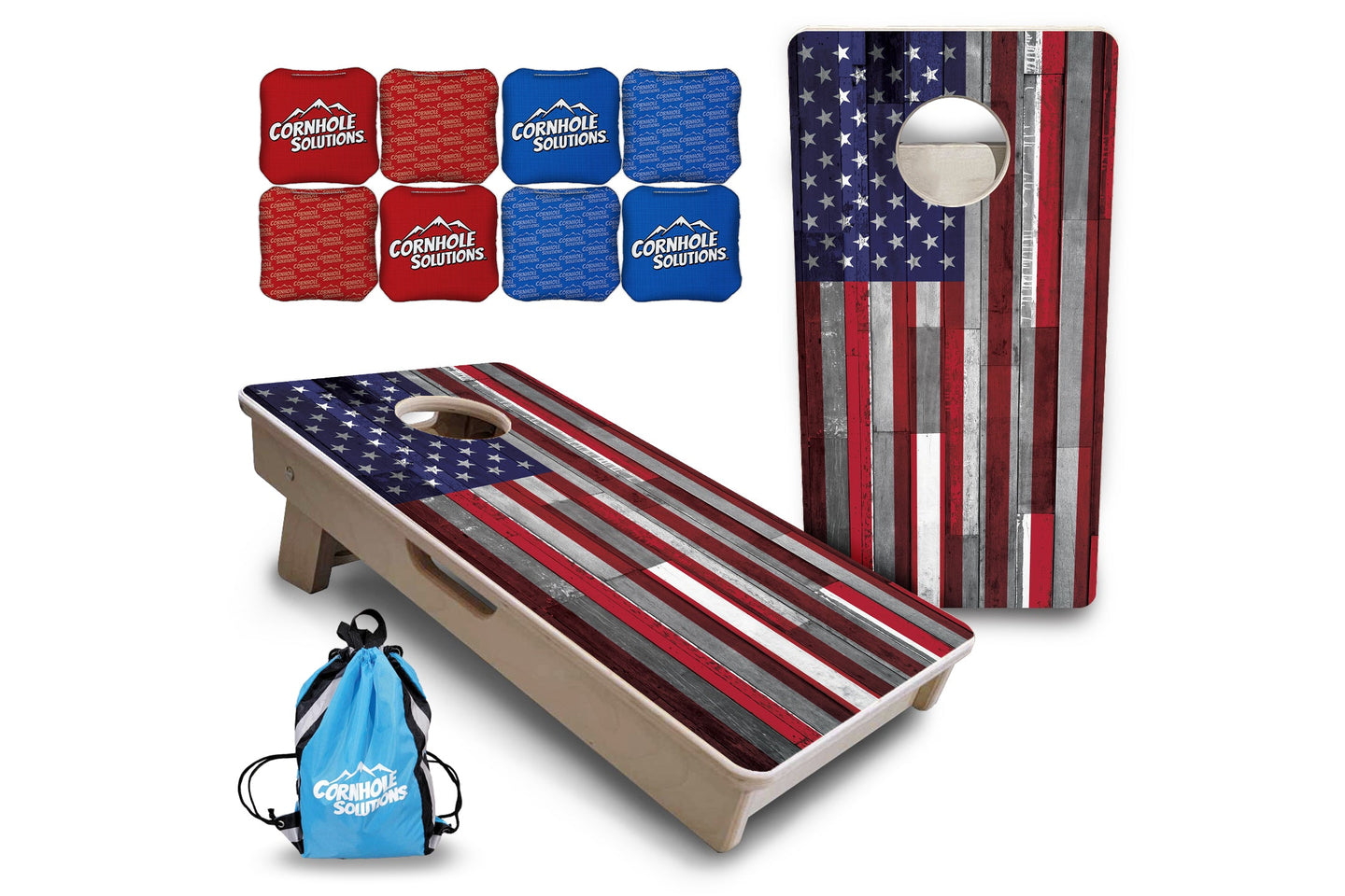 Mini Cornhole Boards - USA / Canada / Union Jack Plank Flag