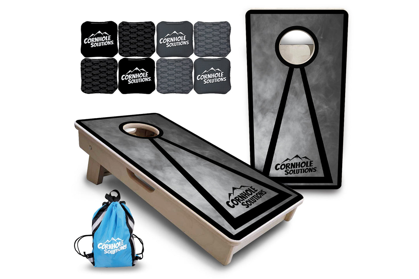 Mini Cornhole Boards - Smoke Design Options
