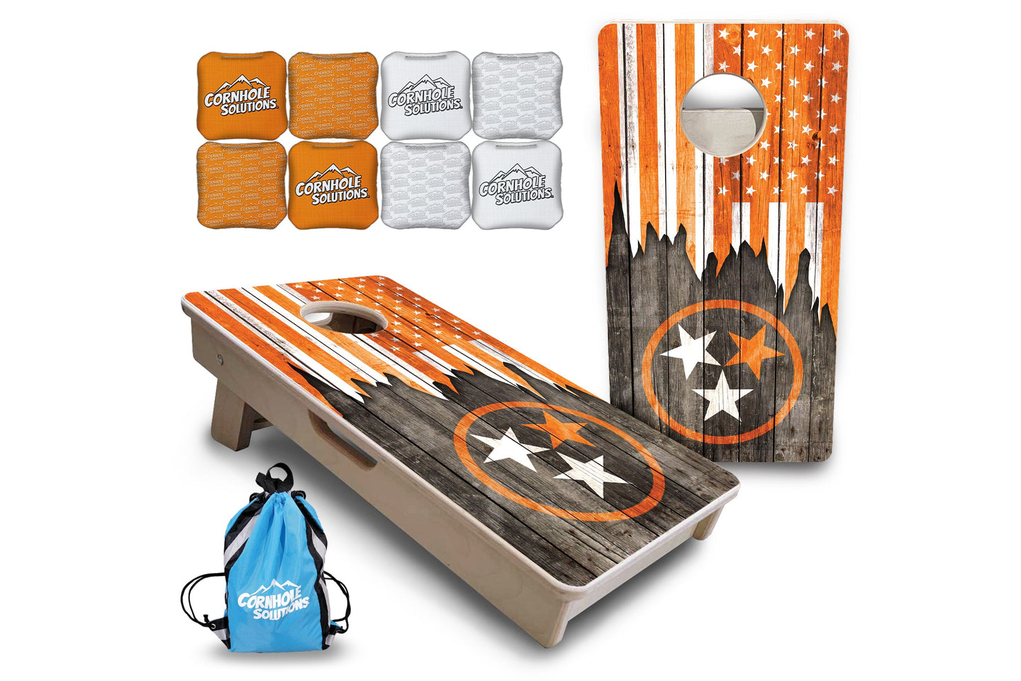 Mini Cornhole Boards - TN/USA Orange Flag