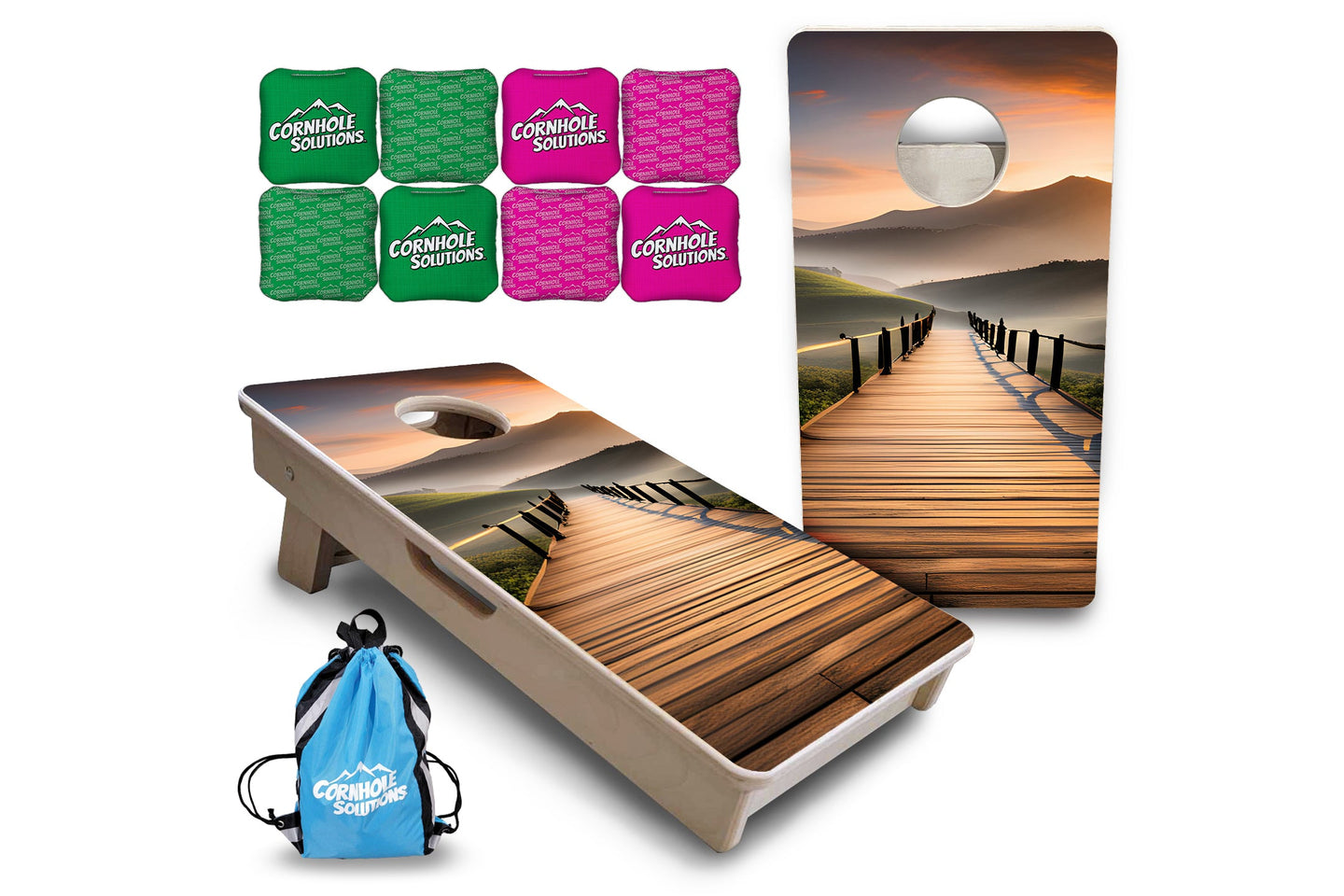 Mini Cornhole Boards - Wooden Bridge