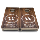 Mini Cornhole Boards - Wreath Design