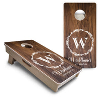 Mini Cornhole Boards - Wreath Design