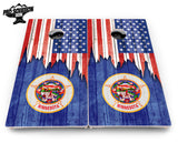 State Flag Designs Massachusetts to New Jersey Cornhole Boards - Pro Solution Elite Series