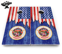 State Flag Designs Massachusetts to New Jersey Cornhole Boards - Pro Solution Elite Series