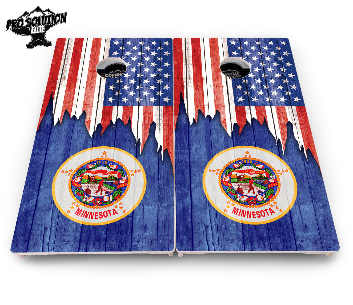 State Flag Designs Massachusetts to New Jersey Cornhole Boards - Pro Solution Elite Series