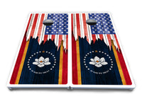 State Flag Designs Massachusetts to New Jersey Cornhole Boards - All Weather Series