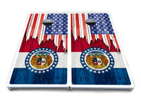 State Flag Designs Massachusetts to New Jersey Cornhole Boards - All Weather Series