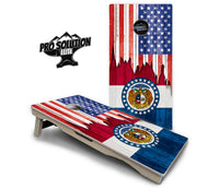 State Flag Designs Massachusetts to New Jersey Cornhole Boards - Pro Solution Elite Series