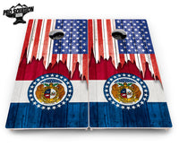 State Flag Designs Massachusetts to New Jersey Cornhole Boards - Pro Solution Elite Series