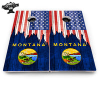 State Flag Designs Massachusetts to New Jersey Cornhole Boards - Pro Solution Elite Series