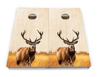 Natural Deer & Fish Cornhole Boards - Professional Tournament Series