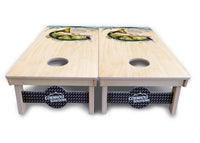 Natural Deer & Fish Cornhole Boards - Professional Tournament Series